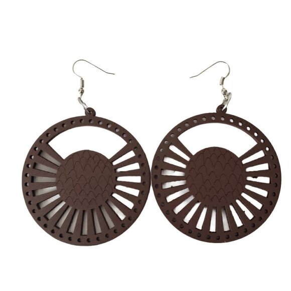 Fashion Jewelry Jewelry - Bohemian Wooden Drop Lightweight Dangle Earrings